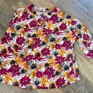 Pink Floral Blouse
